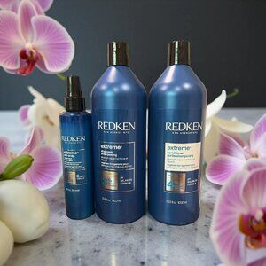 Redken Extreme Dry Damage Hair Shampoo Conditioner 33.8 oz Extreme Anti- Snap